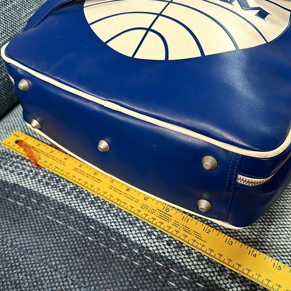 PanAm Airlines flight attendant bag, shoulder travel carry-on, blue logo retro - Picture 7 of 14